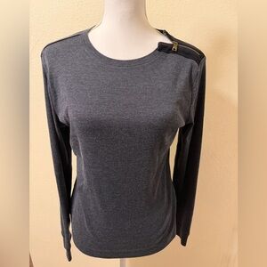 Lauren Ralph Lauren large Gray Long Sleeve Top